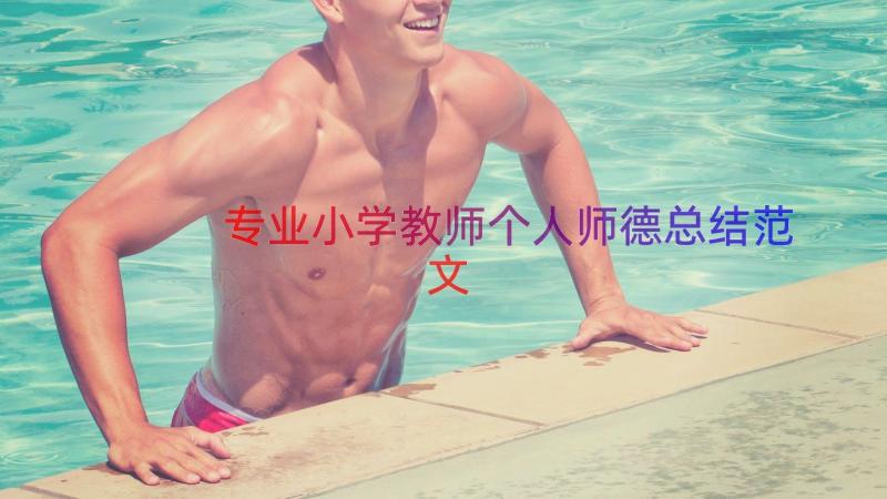 专业小学教师个人师德总结范文（15篇）