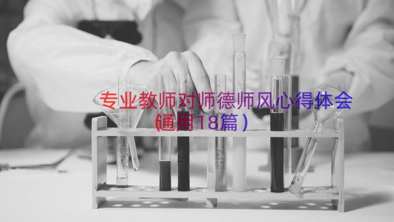 专业教师对师德师风心得体会（通用18篇）