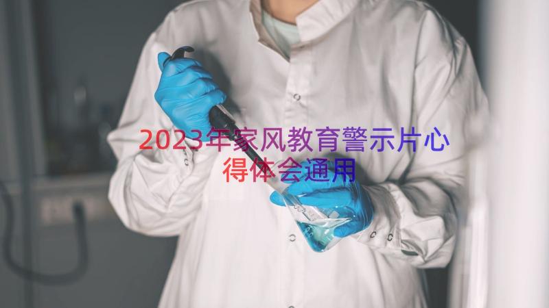 2023年家风教育警示片心得体会（通用13篇）