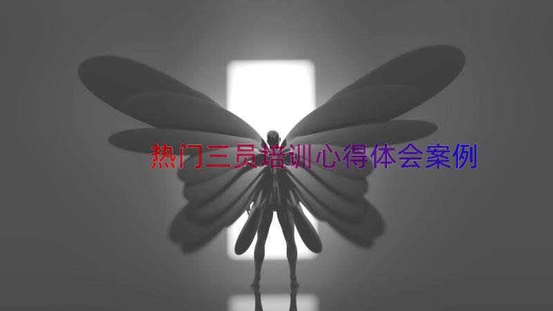 热门三员培训心得体会（案例17篇）