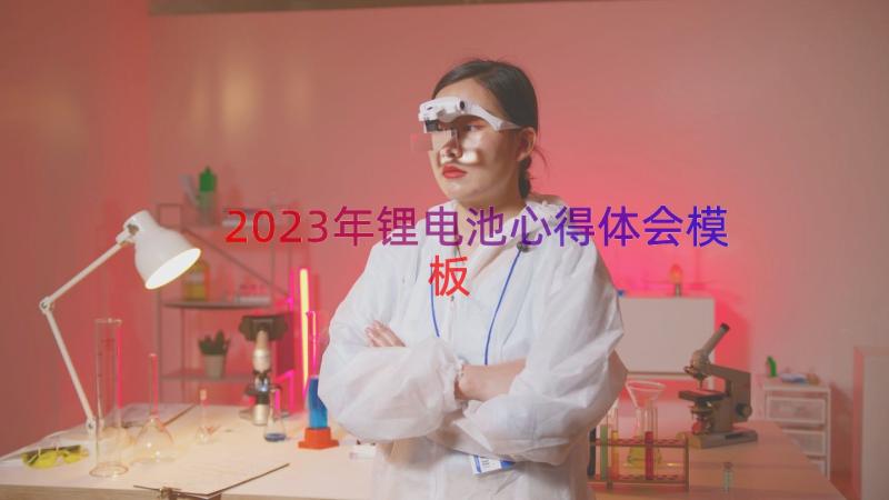 2023年锂电池心得体会（模板17篇）