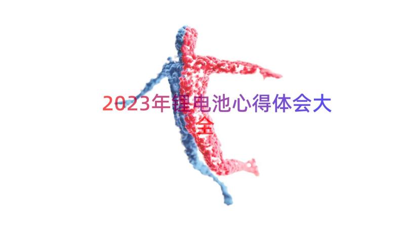 2023年锂电池心得体会大全（12篇）