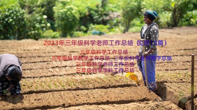 2023年三年级科学老师工作总结（实用15篇）