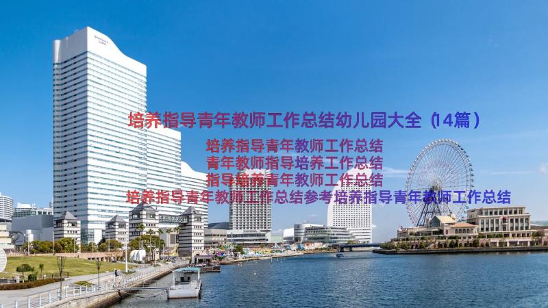 培养指导青年教师工作总结幼儿园大全（14篇）