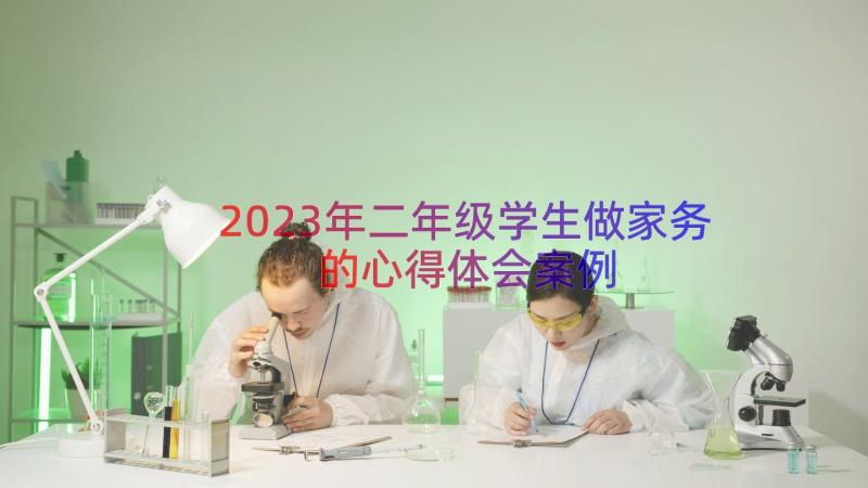 2023年二年级学生做家务的心得体会（案例15篇）