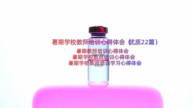 暑期学校教师培训心得体会（优质22篇）