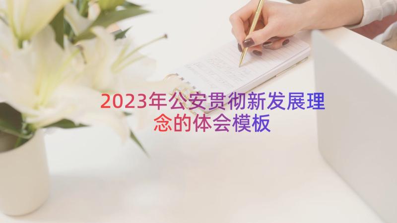 2023年公安贯彻新发展理念的体会（模板14篇）