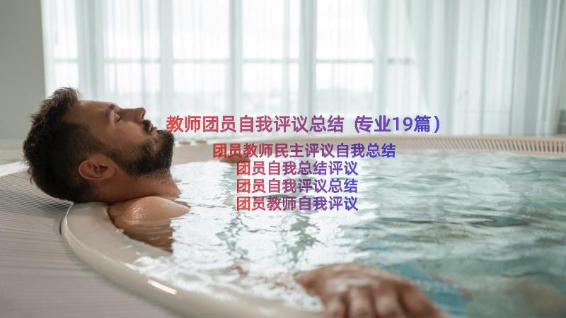 教师团员自我评议总结（专业19篇）