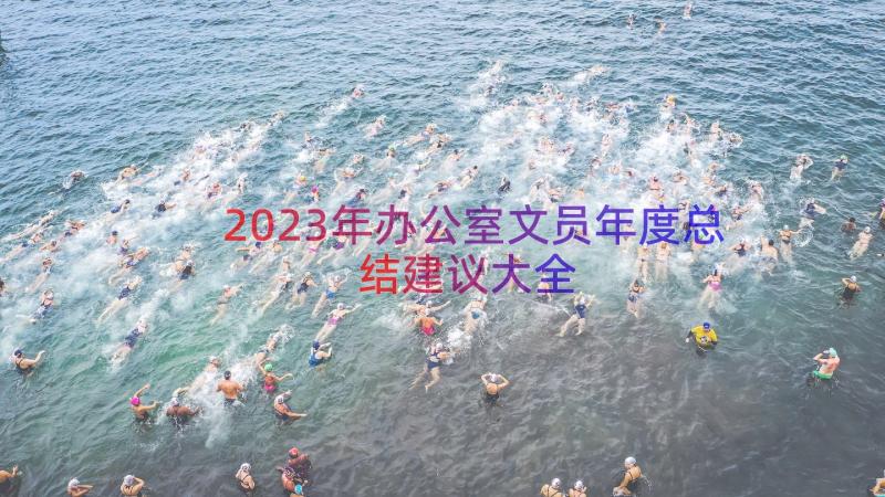 2023年办公室文员年度总结建议大全（17篇）