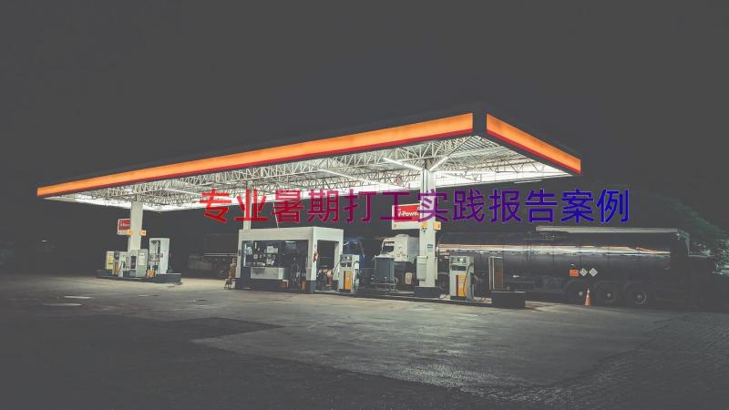 专业暑期打工实践报告（案例17篇）