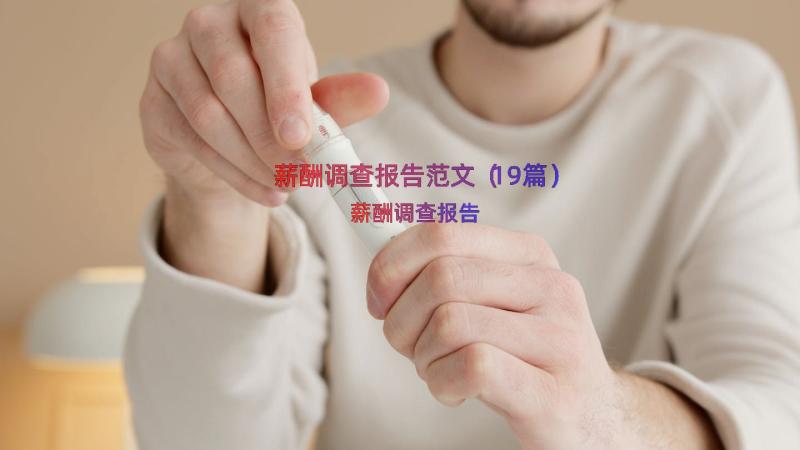 薪酬调查报告范文（19篇）