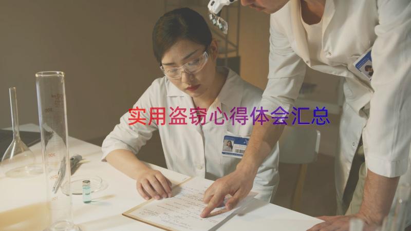 实用盗窃心得体会（汇总15篇）