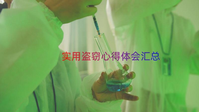 实用盗窃心得体会（汇总21篇）