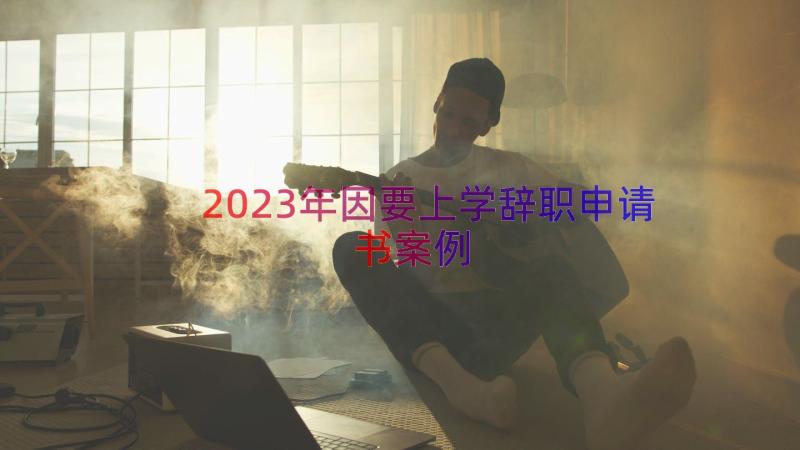 2023年因要上学辞职申请书（案例12篇）