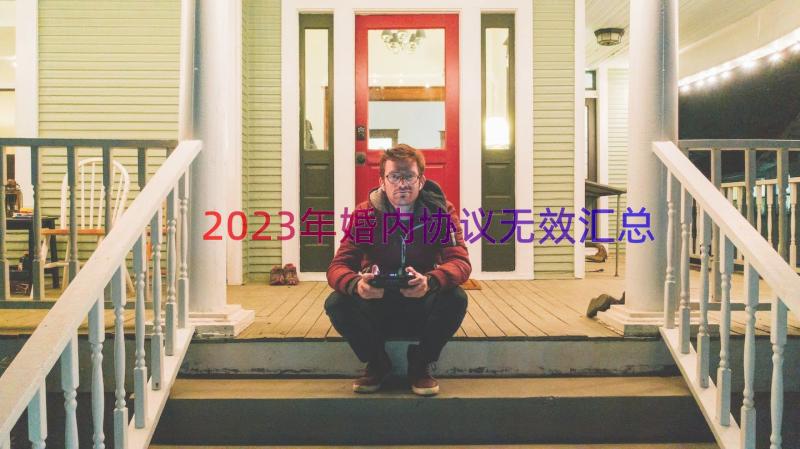 2023年婚内协议无效（汇总14篇）