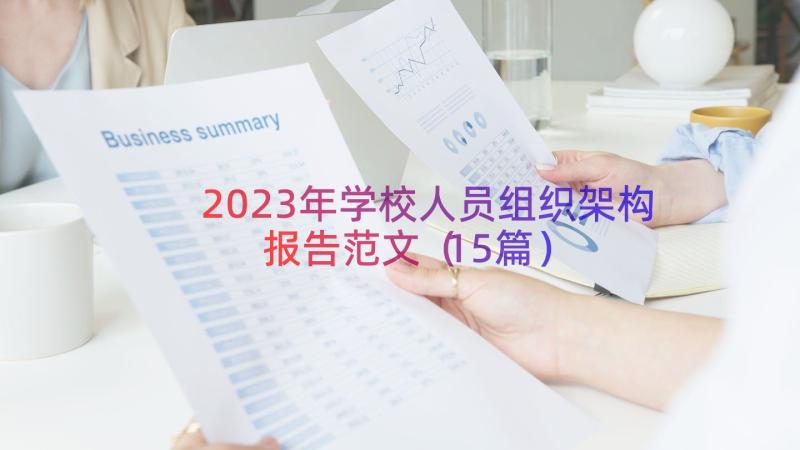 2023年学校人员组织架构报告范文（15篇）