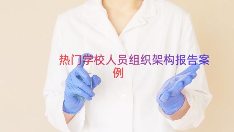 热门学校人员组织架构报告（案例13篇）