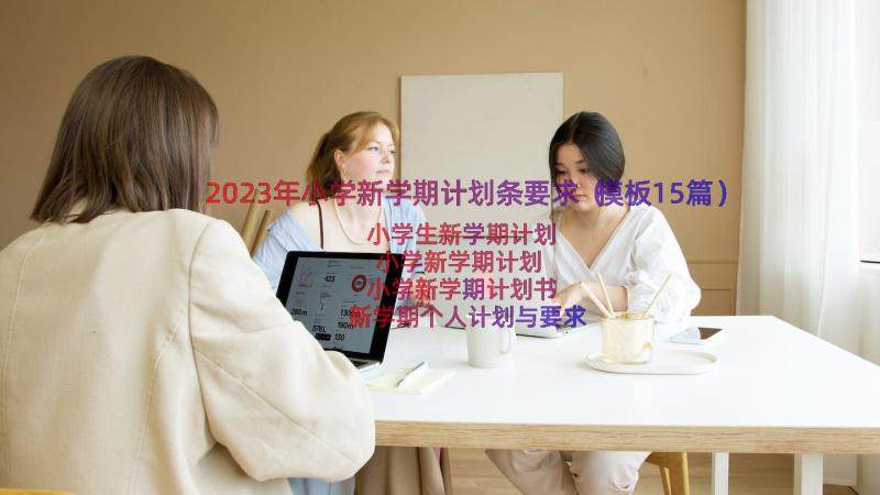 2023年小学新学期计划条要求（模板15篇）