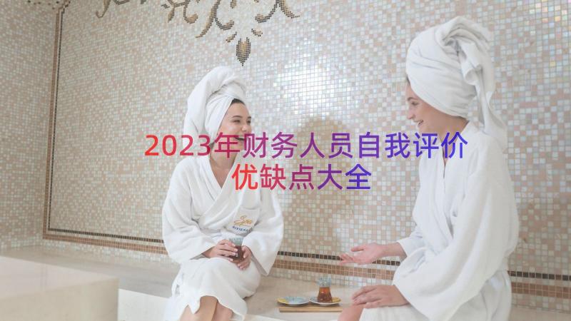 2023年财务人员自我评价优缺点大全（17篇）