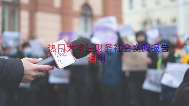 热门大学生财务社会实践报告（通用13篇）