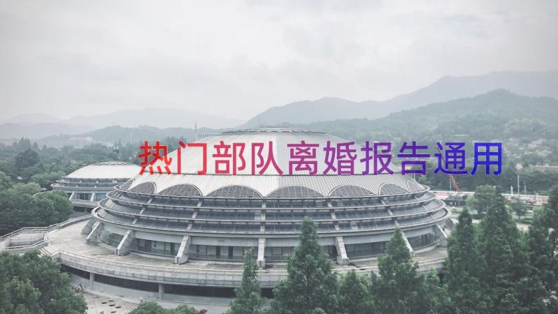 热门部队离婚报告（通用16篇）