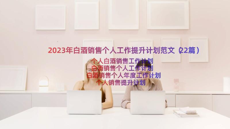 2023年白酒销售个人工作提升计划范文（22篇）