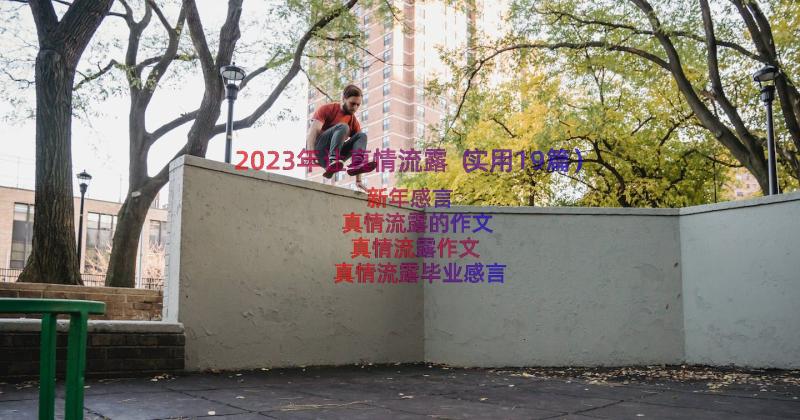 2023年让真情流露（实用19篇）