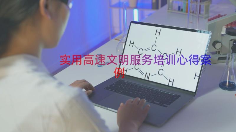 实用高速文明服务培训心得（案例18篇）