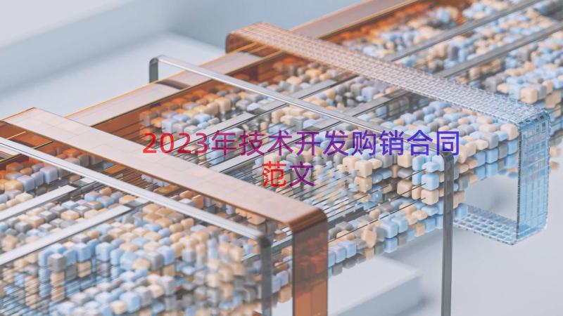 2023年技术开发购销合同范文（14篇）