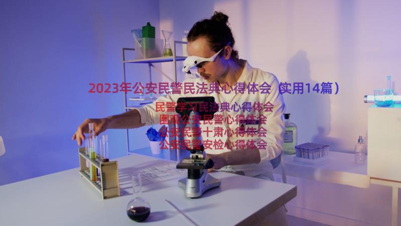 2023年公安民警民法典心得体会（实用14篇）