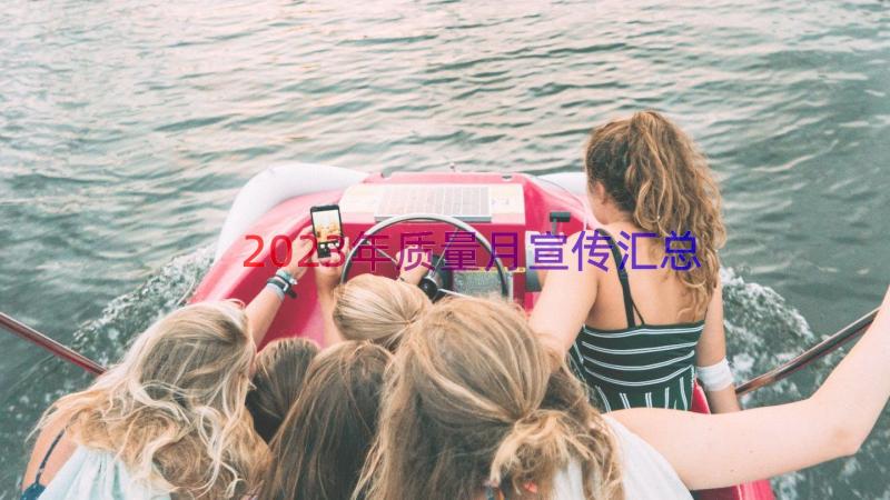 2023年质量月宣传（汇总17篇）