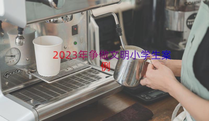 2023年争做文明小学生（案例16篇）