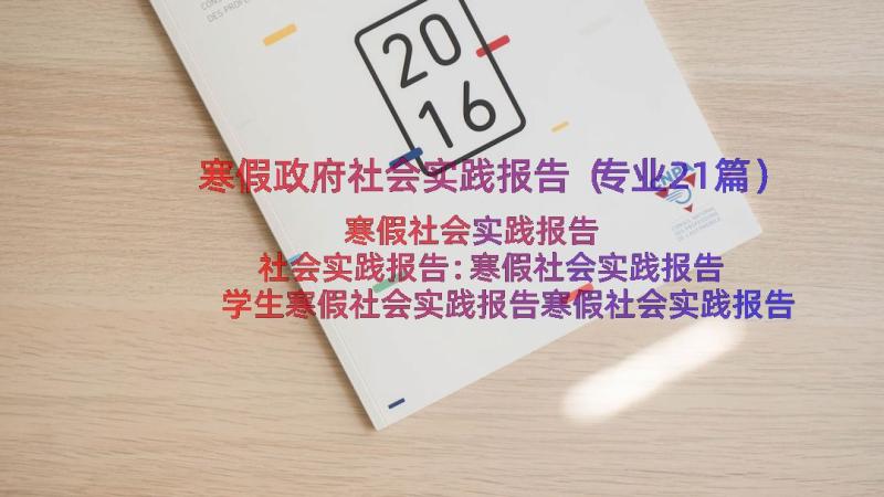 寒假政府社会实践报告（专业21篇）