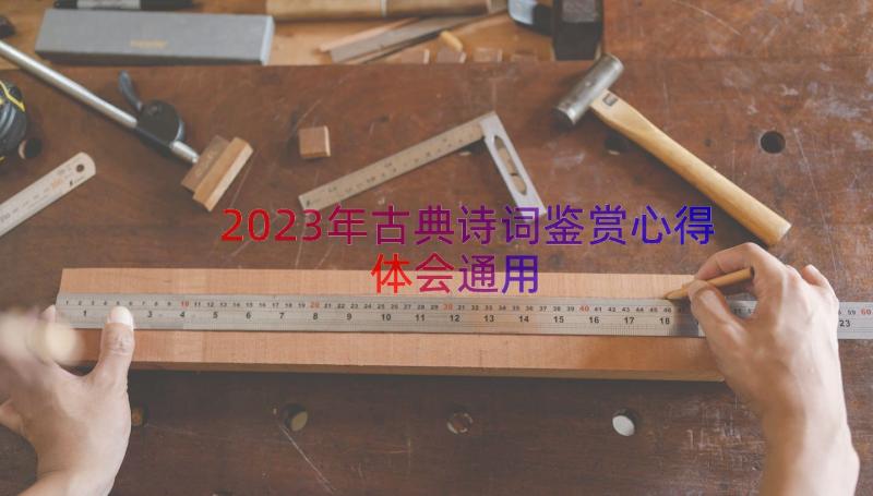 2023年古典诗词鉴赏心得体会（通用15篇）