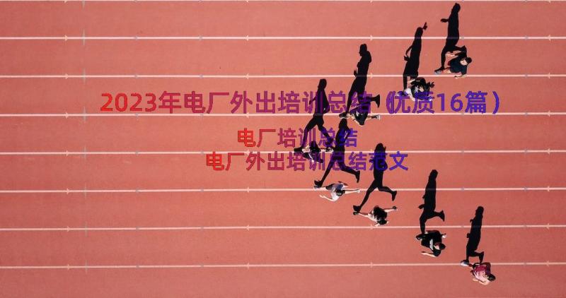 2023年电厂外出培训总结（优质16篇）