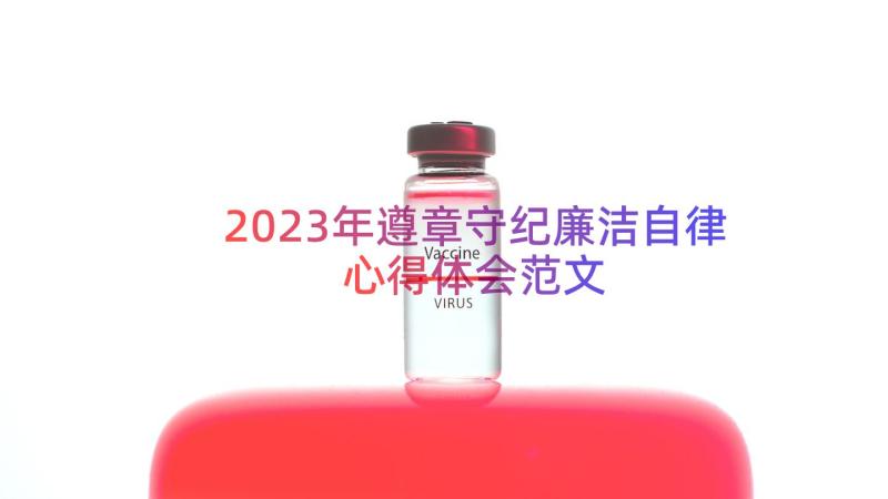 2023年遵章守纪廉洁自律心得体会范文（14篇）