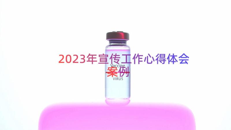 2023年宣传工作心得体会（案例21篇）