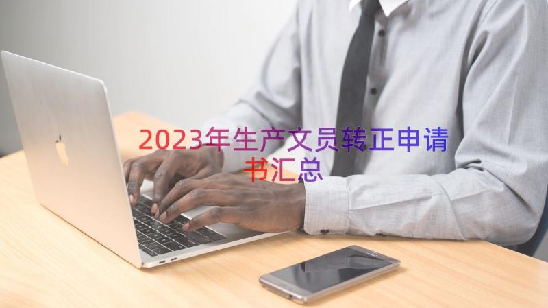 2023年生产文员转正申请书（汇总16篇）