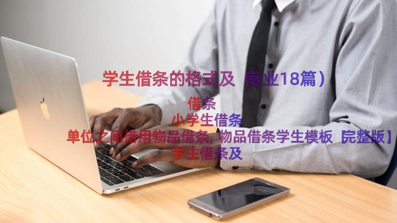 学生借条的格式及（专业18篇）