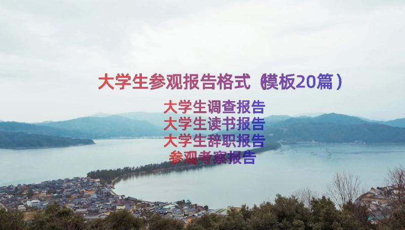 大学生参观报告格式（模板20篇）