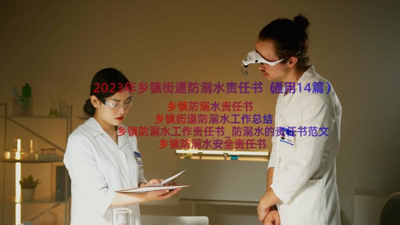 2023年乡镇街道防溺水责任书（通用14篇）