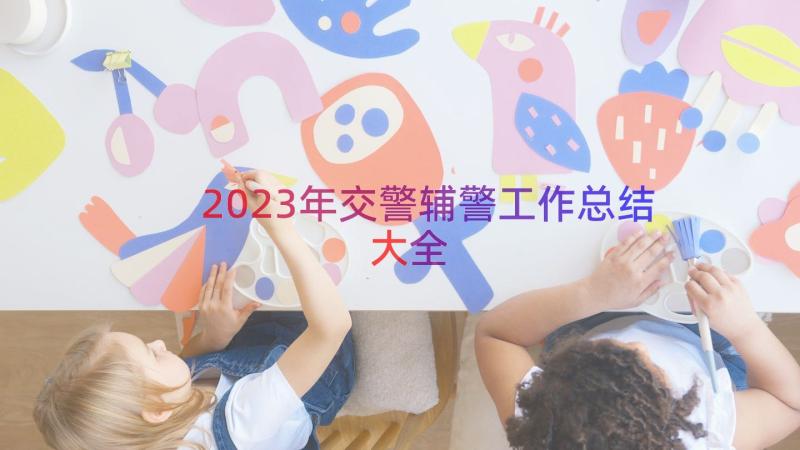 2023年交警辅警工作总结大全（17篇）