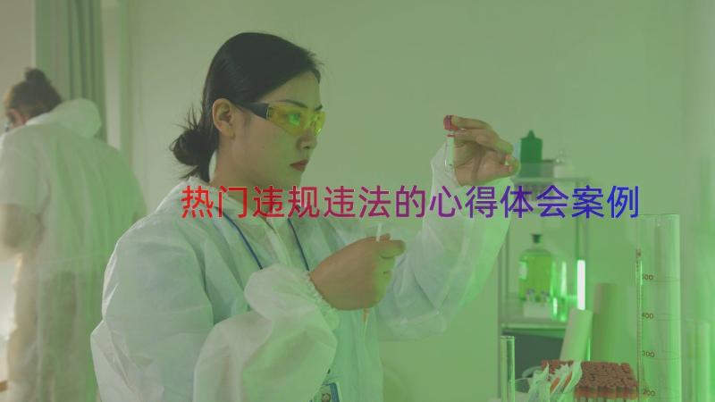 热门违规违法的心得体会（案例15篇）