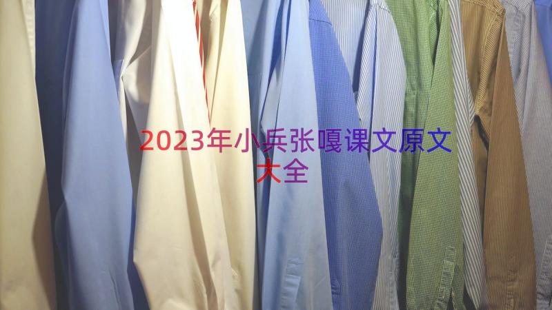 2023年小兵张嘎课文原文大全（15篇）