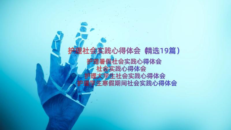 护理社会实践心得体会（精选19篇）