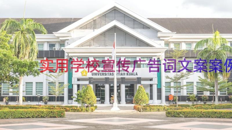 实用学校宣传广告词文案（案例15篇）