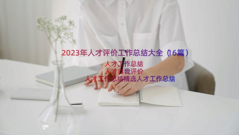 2023年人才评价工作总结大全（16篇）