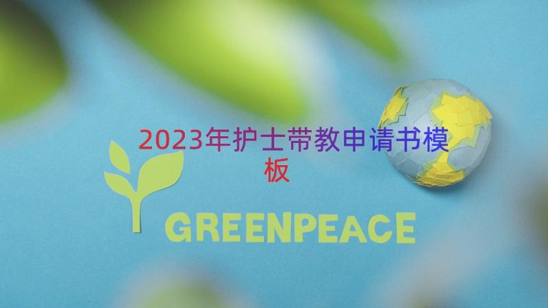 2023年护士带教申请书（模板15篇）