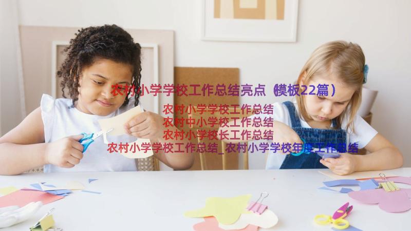 农村小学学校工作总结亮点（模板22篇）