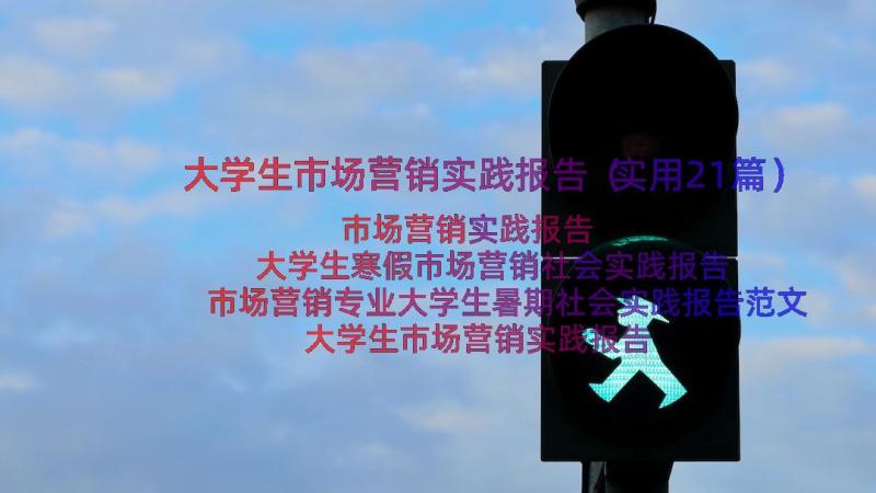 大学生市场营销实践报告（实用21篇）